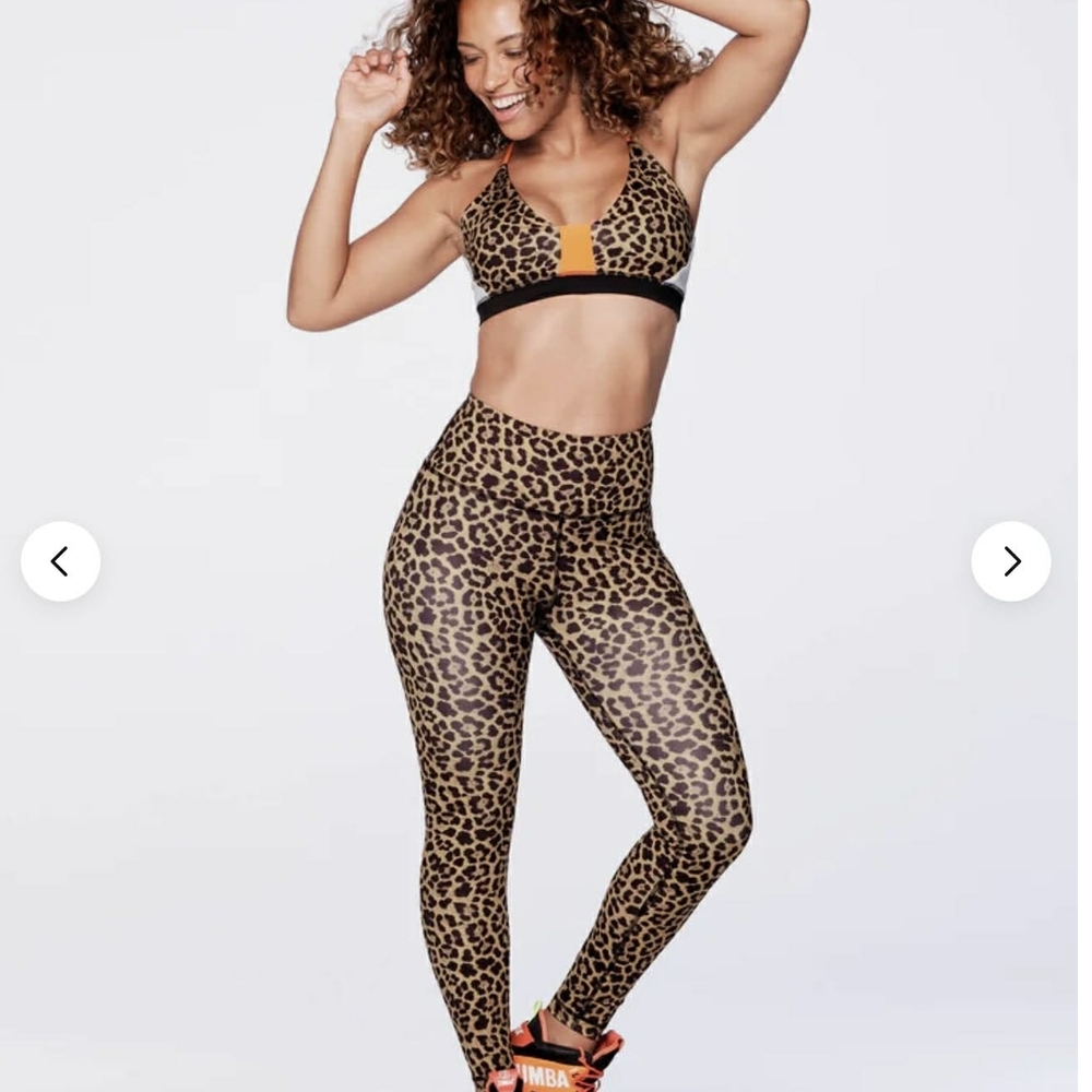 Zumba Fitness Leopard Print Activewear Set